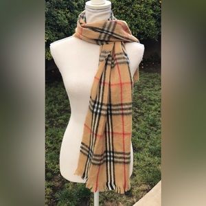 Cashmere plaid scarf made in Australia
